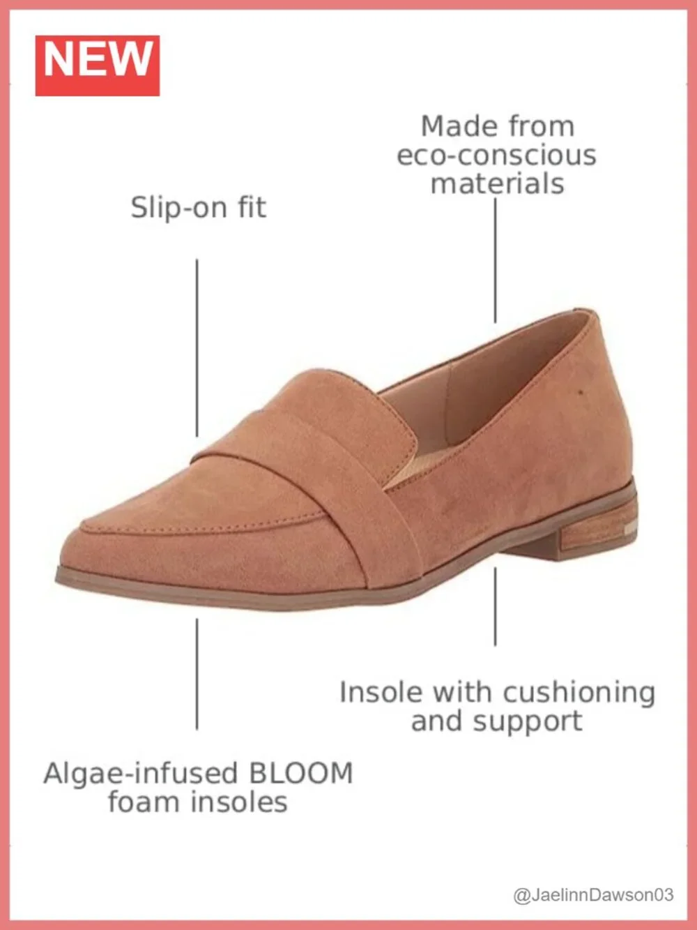 Eco-Friendly Faux Leather Slip-On Loafer with Cushioned Insole